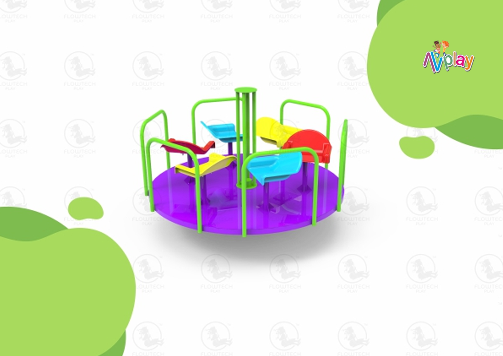 6 Seated Merry Go Round Manufacturer, Supplier, Dealer & Service Provider in Uttar Pradesh, India