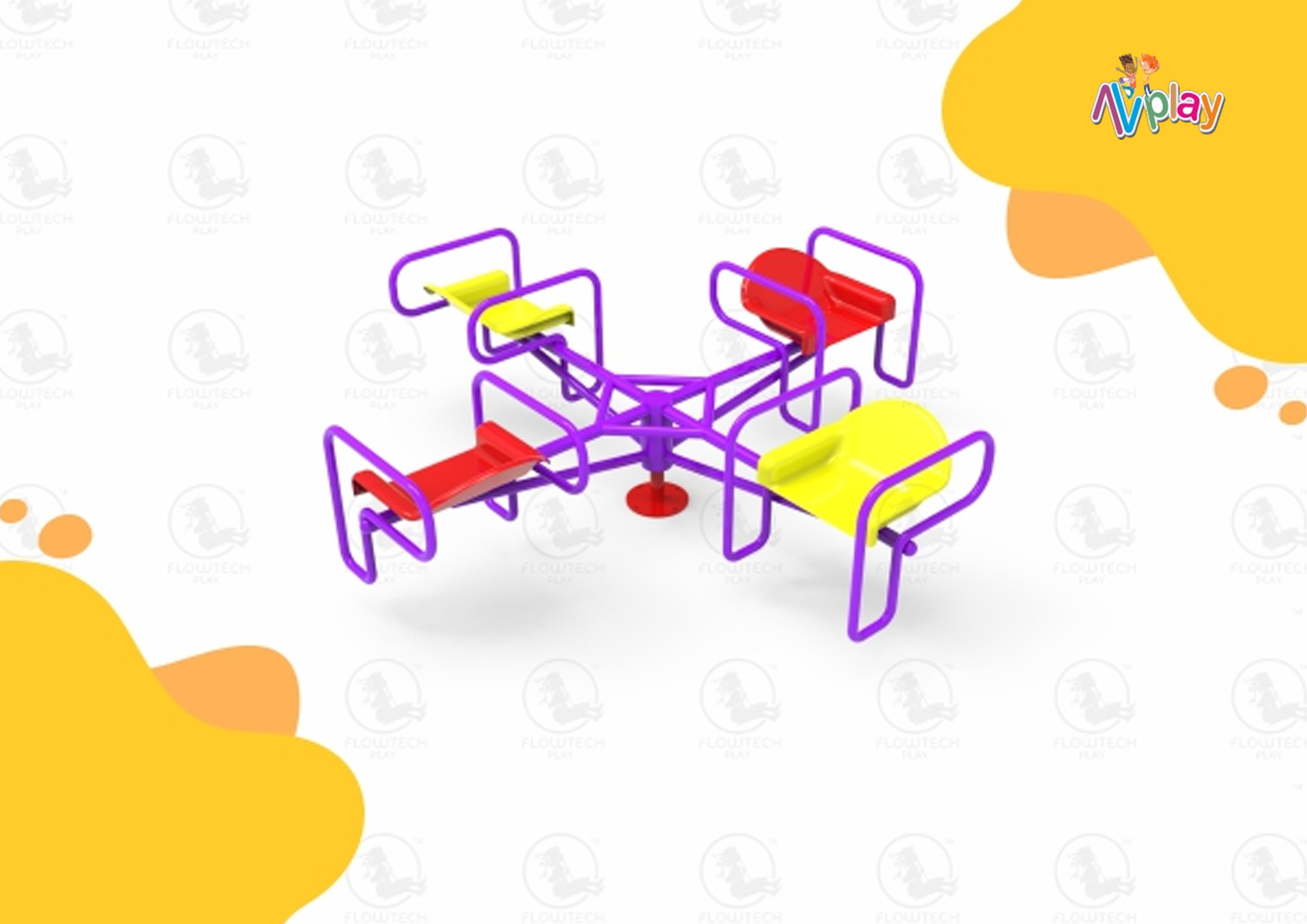 4 Seated Merry Go Round (Pro Code: MMGR005)