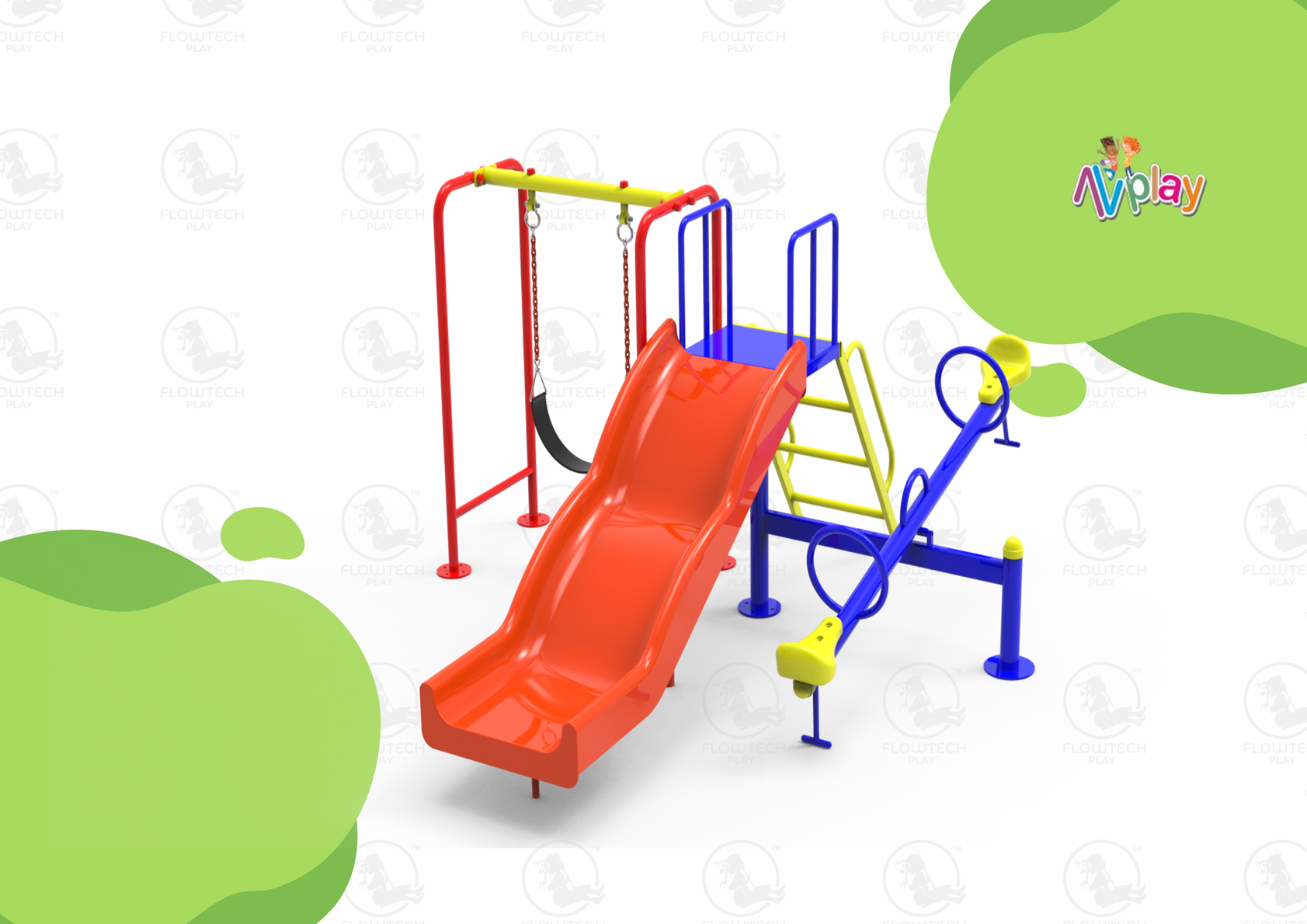 3 In 1 Combination Set Playground Slides Manufacturer, Supplier, Dealer & Service Provider in Uttar Pradesh, India