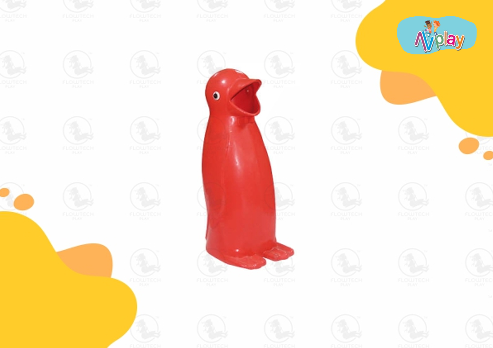 Red Penguin Dustbin (Pro Code: MBIN004)